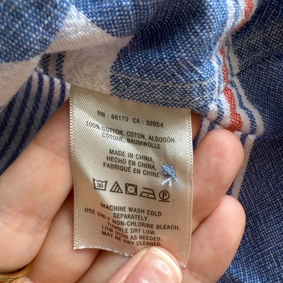 Anthropologie Maeve Sullivan Stripped Top Nautical Beach Cruise Size XS - Picture 7 of 7